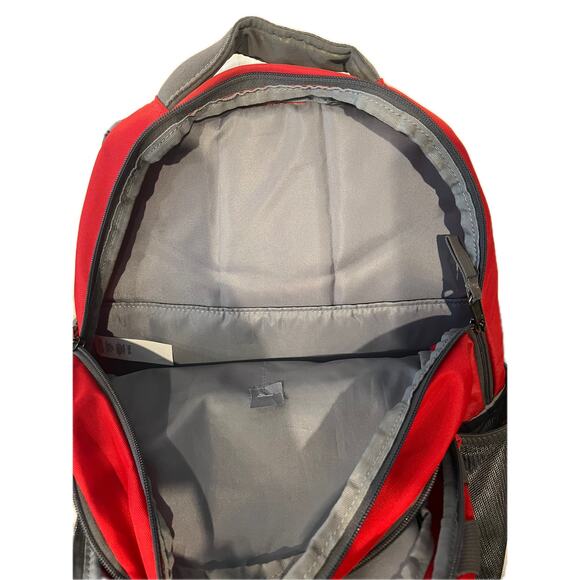 Under Armour Red Black Hustle 5.0 Backpack - Picture 5 of 5
